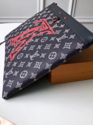 Louis Vuitton Replica Monogram Ink Canvas Danube Pochette Apollo Bag M62905 2018