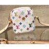 Louis Vuitton Replica Monogram Multicolor Lift Shoulder Pochette Bag M40055 White