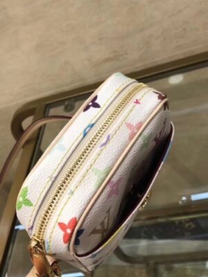 Louis Vuitton Replica Monogram Multicolor Lift Shoulder Pochette Bag M40055 White