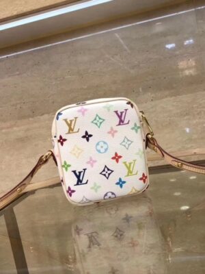 Louis Vuitton Replica Monogram Multicolor Lift Shoulder Pochette Bag M40055 White