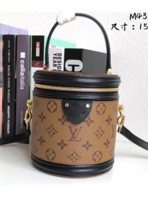 Louis Vuitton Replica Monogram Reverse Canvas Cannes Beauty Case Bucket Bag M43986