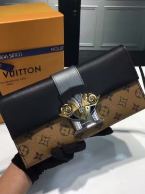 Louis Vuitton Replica Monogram Reverse Canvas Column Clutch Bag M44101 2017(75302)