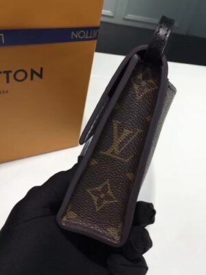 Louis Vuitton Replica Monogram Reverse Canvas Column Clutch Bag M54617 2017(75203)