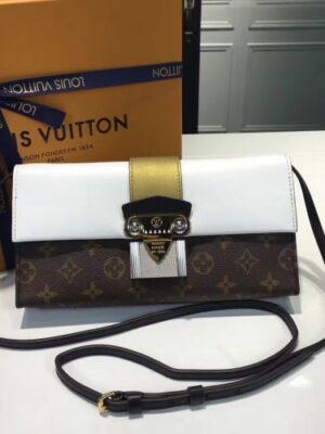 Louis Vuitton Replica Monogram Reverse Canvas Column Clutch Bag M54617 2017(75203)