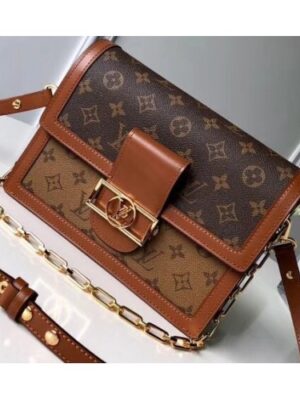 Louis Vuitton Replica Monogram Reverse Canvas Dauphine MM Bag M44391 2019