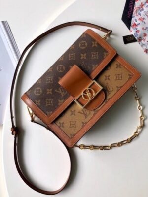 Louis Vuitton Replica Monogram Reverse Canvas Dauphine MM Bag M44391 2019