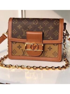 Louis Vuitton Replica Monogram Reverse Canvas Dauphine PM Bag M44393 2019