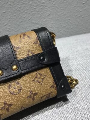 Louis Vuitton Replica Monogram Reverse Canvas Mini Malle Chain Bag 2018