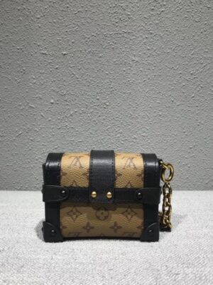 Louis Vuitton Replica Monogram Reverse Canvas Mini Malle Chain Bag 2018