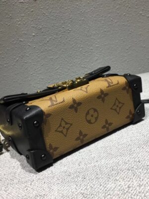 Louis Vuitton Replica Monogram Reverse Canvas Small Malle Chain Bag 2018