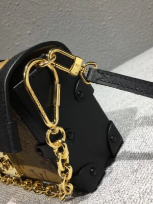 Louis Vuitton Replica Monogram Reverse Canvas Small Malle Chain Bag 2018