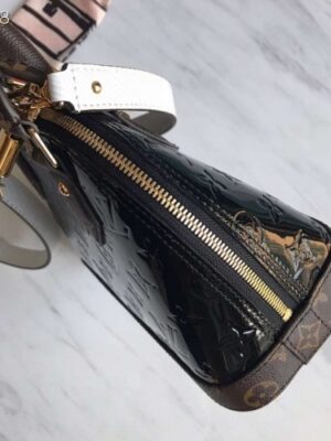 Louis Vuitton Replica Monogram Vernis Alma BB Bag M44389 Black 2019