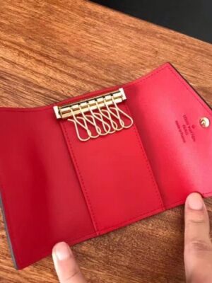 Louis Vuitton Replica Monogram Vernis Leather 6 Key Holder M61223 Cerise