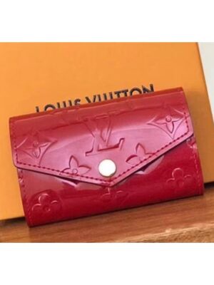 Louis Vuitton Replica Monogram Vernis Leather 6 Key Holder M61223 Cerise