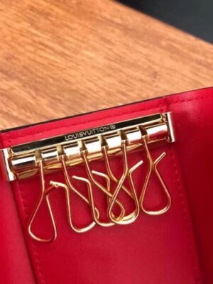 Louis Vuitton Replica Monogram Vernis Leather 6 Key Holder M61223 Cerise