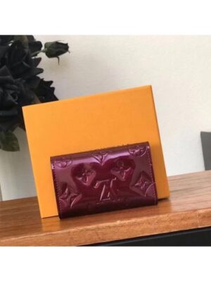 Louis Vuitton Replica Monogram Vernis Leather 6 Key Holder M61223 Fuchsia