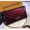 Louis Vuitton Replica Monogram Vernis Leather Envelope Clutch on Chain M90990 Burgundy