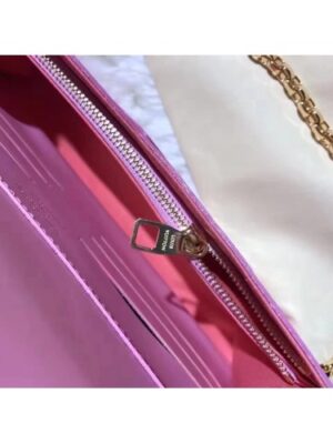 Louis Vuitton Replica Monogram Vernis Leather Envelope Clutch on Chain M90990 Pink