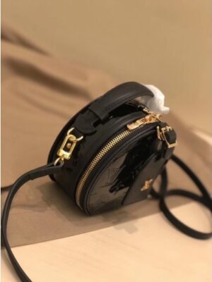 Louis Vuitton Replica Monogram Vernis Leather Mini Boite Chapeau Handbag M90469 Black