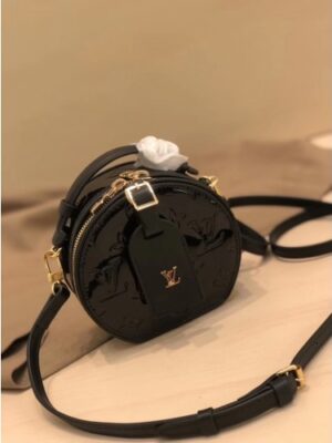 Louis Vuitton Replica Monogram Vernis Leather Mini Boite Chapeau Handbag M90469 Black