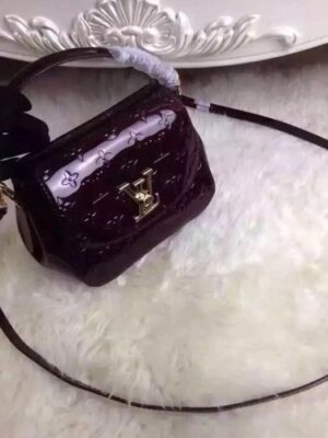 Louis Vuitton Replica Monogram Vernis Pasadena Bag Amarante M90942 2016