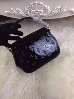 Louis Vuitton Replica Monogram Vernis Pasadena Bag Black 2016