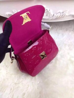 Louis Vuitton Replica Monogram Vernis Pasadena Bag Burgundy 2016