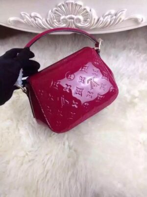 Louis Vuitton Replica Monogram Vernis Pasadena Bag Burgundy 2016