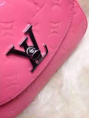 Louis Vuitton Replica Monogram Vernis Pasadena Bag Pink 2016