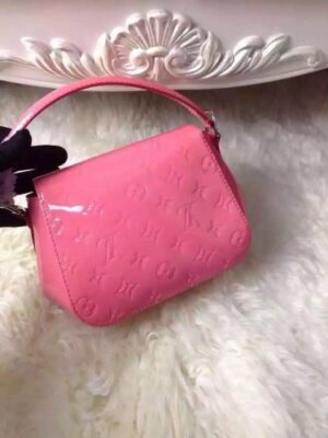 Louis Vuitton Replica Monogram Vernis Pasadena Bag Pink 2016