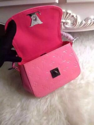 Louis Vuitton Replica Monogram Vernis Pasadena Bag Pink 2016