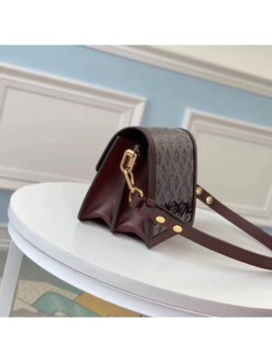 Louis Vuitton Replica Monogram Vernis Patent Leather Mini Dauphine Bag Burgundy 2019