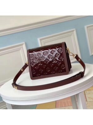 Louis Vuitton Replica Monogram Vernis Patent Leather Mini Dauphine Bag Burgundy 2019