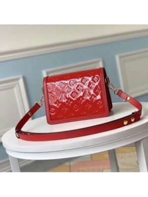 Louis Vuitton Replica Monogram Vernis Patent Leather Mini Dauphine Bag Red 2019