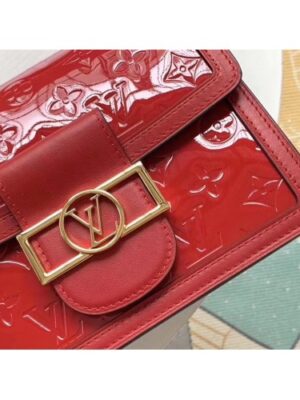 Louis Vuitton Replica Monogram Vernis Patent Leather Mini Dauphine Bag Red 2019