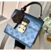 Louis Vuitton Replica Monogram Vernis Patent Leather Spring Street Bag M90373 Bleu Jean 2019