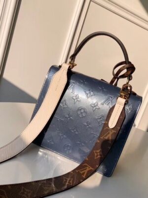 Louis Vuitton Replica Monogram Vernis Patent Leather Spring Street Bag M90373 Bleu Jean 2019