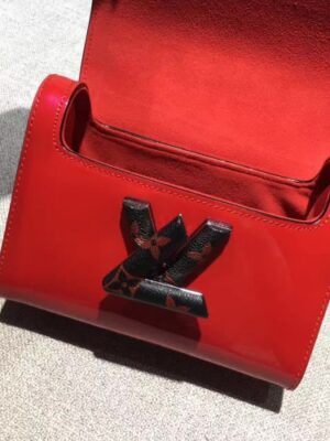 Louis Vuitton Replica Monogram Vernis Twist PM Bag M54245 Red 2017