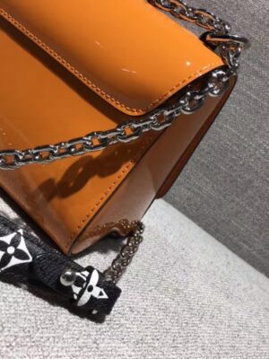 Louis Vuitton Replica Monogram Vernis Twist PM Bag Yellow 2017