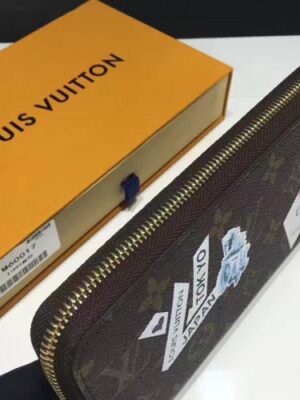 Louis Vuitton Replica Monogram Word Tour Zippy Wallet M60017 2017