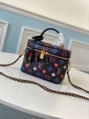 Louis Vuitton Replica Monogram canvas Game On Vanity PM Black Bag M57482