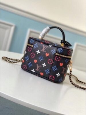 Louis Vuitton Replica Monogram canvas Game On Vanity PM Black Bag M57482