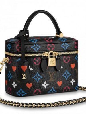 Louis Vuitton Replica Monogram canvas Game On Vanity PM Black Bag M57482