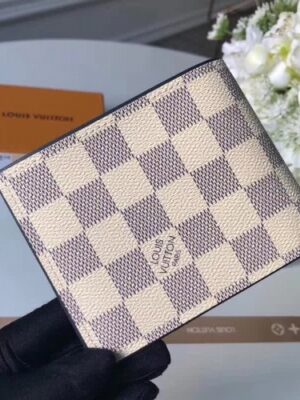 Louis Vuitton Replica Multiple Men's Wallet in Damier Azur Canvas N60121