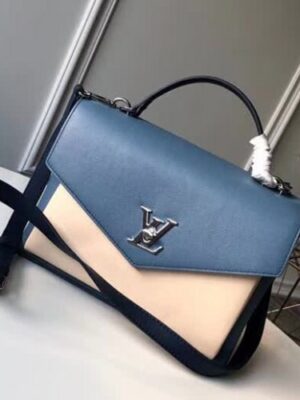 Louis Vuitton Replica Mylockme Top Handbag M51415 Blue 2018