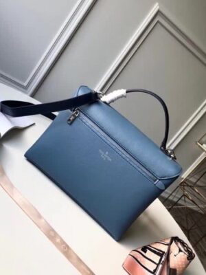 Louis Vuitton Replica Mylockme Top Handbag M51415 Blue 2018