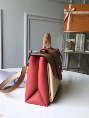 Louis Vuitton Replica Mylockme Top Handbag Mylockme M53506 Brown/Pink 2018