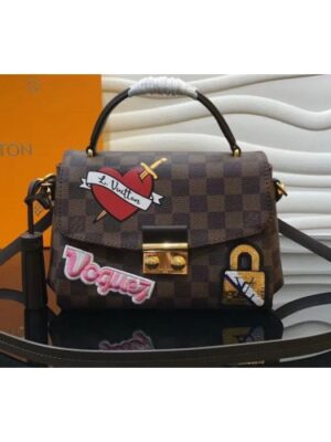 Louis Vuitton Replica N40055 LV Replica Damier Ebene Canvas Croisette Bag