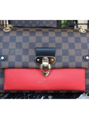 Louis Vuitton Replica N40108 Damier Ebene Canvas Vavin PM Red