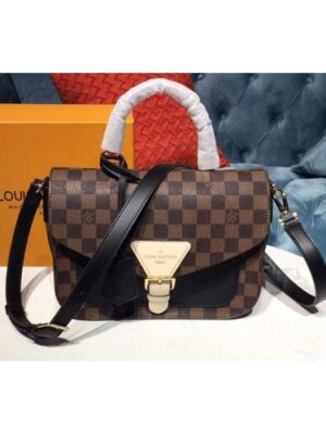 Louis Vuitton Replica N40146 LV Replica Trendy Crossbody Damier Ebene Canvas Black